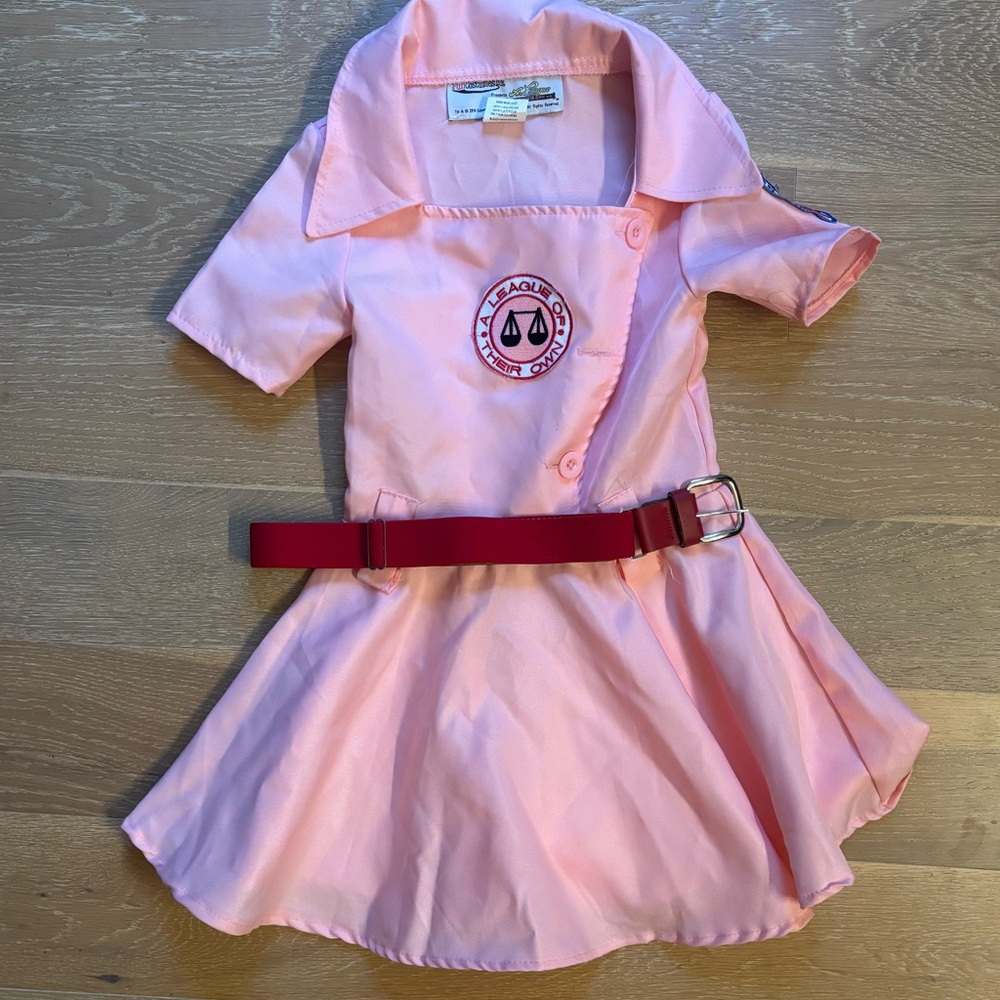 A League of Their Own Dress w/ Belt Girls Size S